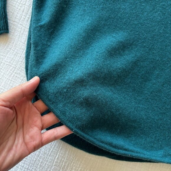 Halogen wool sweater cashmere sweater green - Picture 8 of 10